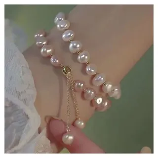 【HERA 赫拉】ll現貨ll巴洛克淡水珍珠閨蜜時尚感手鍊(飾品)