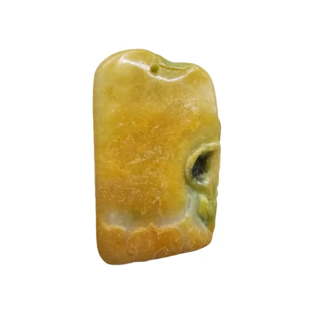 【藏古祥館】黃加綠蓮花 SX07(宗教開運 翡翠)
