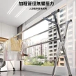 【Quality 聚家】不鏽鋼晾衣架 晾衣桿 晾衣架 2.0米X型曬衣架 落地衣架(折疊不占地/承重力強/加粗加厚鋼管)