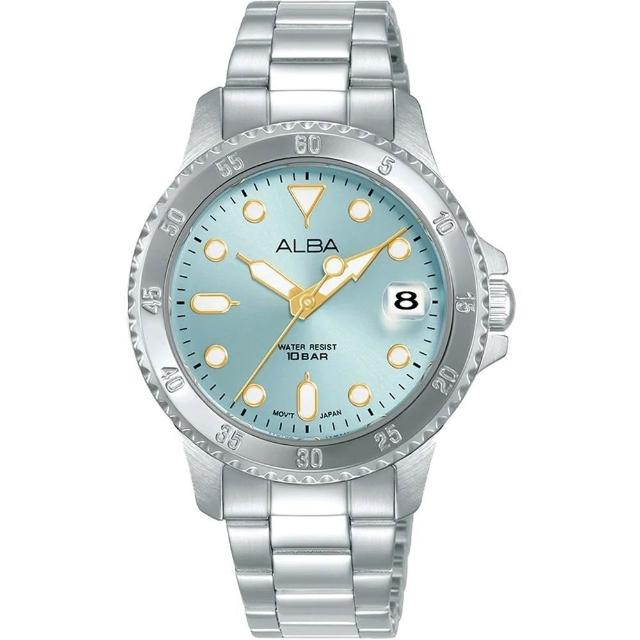 【ALBA】雅柏官方授權A1 時尚運動風帥氣潮流女錶-34mm(AG8Q41X1)