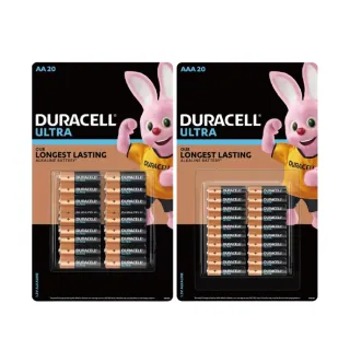 【DURACELL 金頂】超能量電池 三號/四號 款式任選(20入/組)