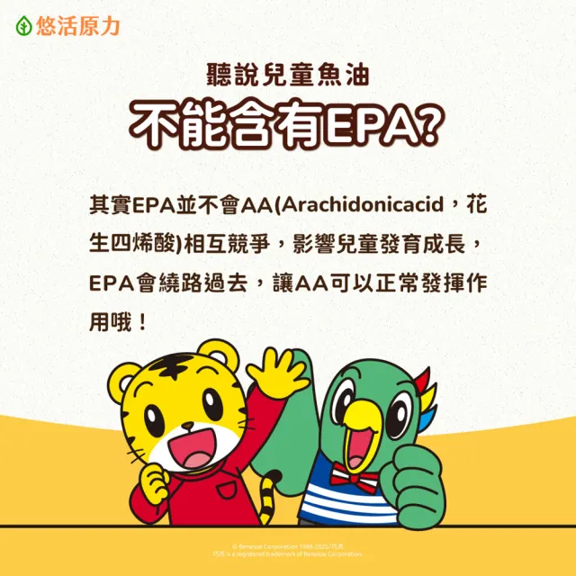 【悠活原力】巧虎聯名小悠活兒童魚油咀嚼軟膠囊x2(30粒/瓶 兒童魚球 小魚球)