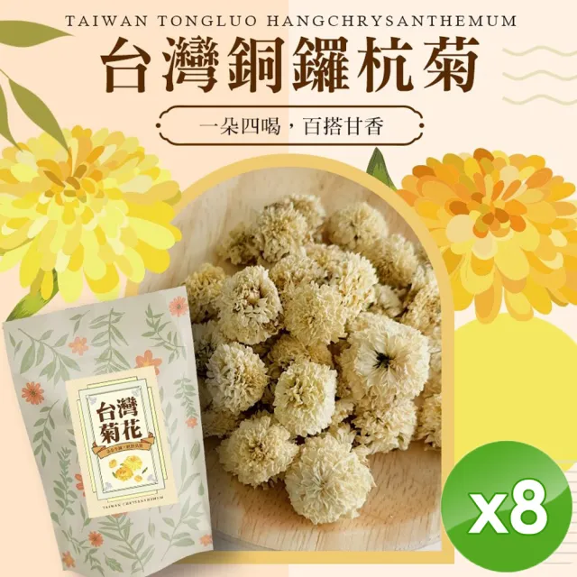 【cammie】台灣銅鑼杭菊x8包(10g/包)