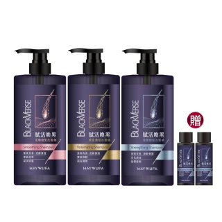 【美吾髮】BlackVerse賦活喚黑逆齡 加大版洗髮精1000ml_2入組(豐盈養髮/柔順健髮/強健韌髮/何首烏/灰白髮)