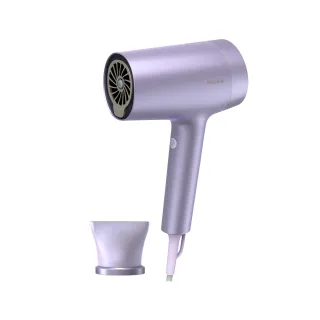 【Philips 飛利浦】官方直營 水光感護色溫控負離子吹風機 - BHD720/01(霧銀紫)