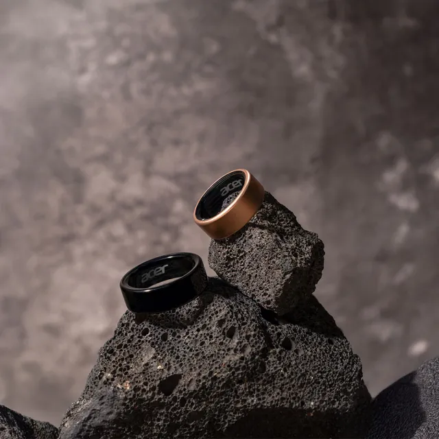 【Acer 宏碁】FreeSense Ring 智慧戒指(亮黑/玫瑰金)
