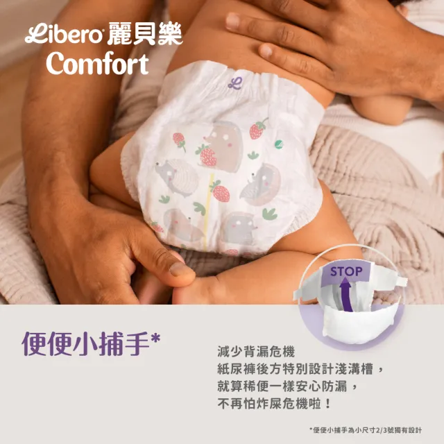 【麗貝樂】Comfort黏貼型紙尿褲 NB-1(1號24片/ 2-5kg適用)