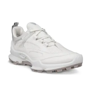 【ecco】BIOM C-TRAIL W 蹤跡健步山系防水運動休閒鞋 女鞋(冰白色 80332350412)