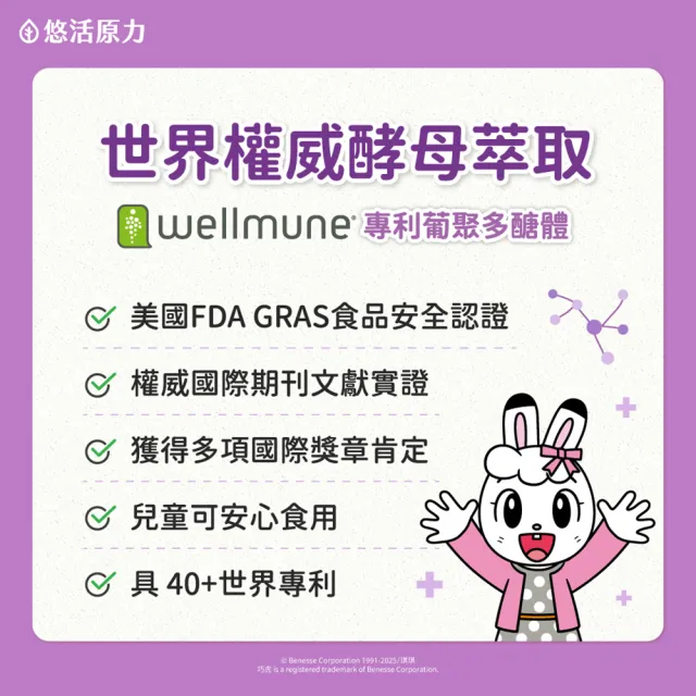 【悠活原力】巧虎聯名小悠活兒童多醣體咀嚼錠x2(30錠/盒 葡聚多醣體 接骨木莓 鋅酵母 維生素)