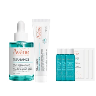【Avene 雅漾官方直營】淨痘煥膚雙星組(淨痘精華40ml+精萃30ml)