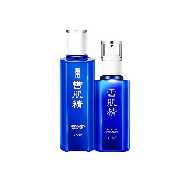【KOSE 高絲】雪肌精 經典水乳保養組(乳液140ml+化妝水200ml)