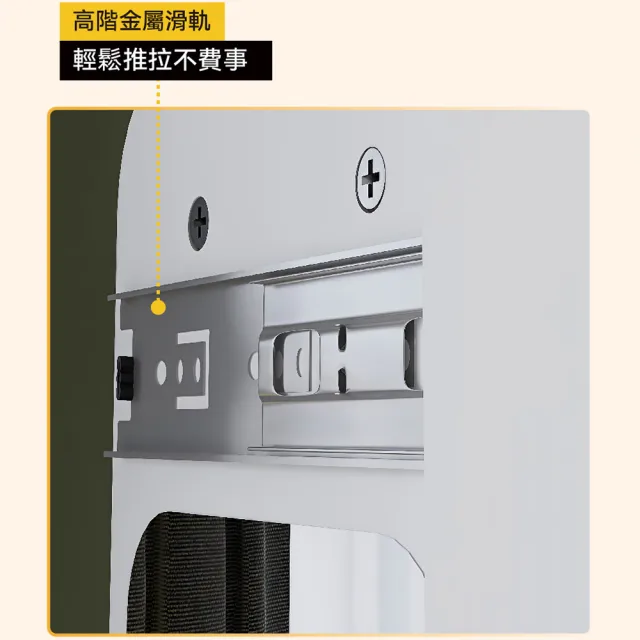 【Easy Life 家居館】隱藏式多功能壁掛洞洞板穿衣鏡-40CM寬(商品須自行打孔安裝 穿衣鏡 試衣鏡)