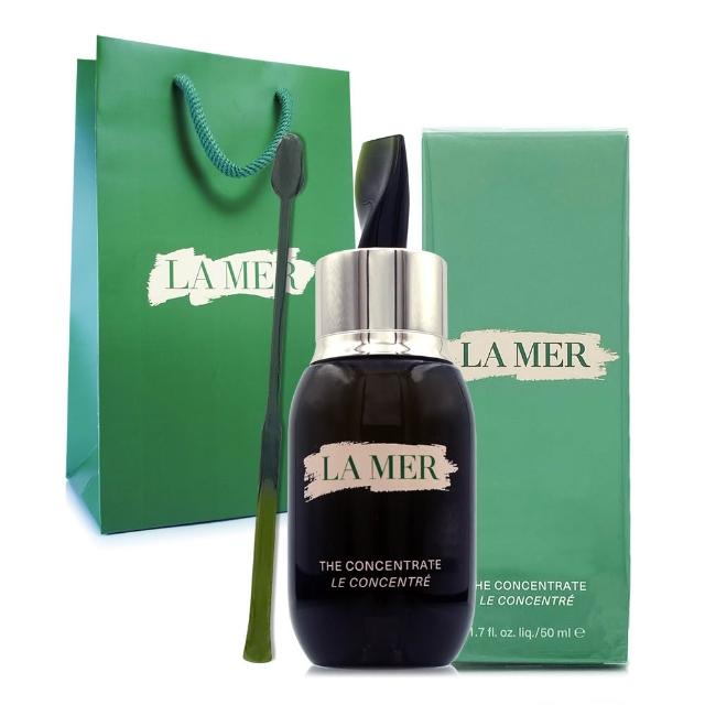 【LA MER 海洋拉娜】濃萃雙重修復精華50ml-附挖棒(專櫃公司貨.贈品牌手提袋)