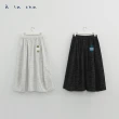 【a la sha】不規則格紋氣球裙