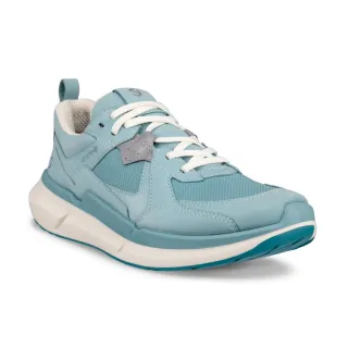 【ecco】BIOM 2.2 W 健步戶外防水皮革休閒運動鞋 女鞋(水藍色 83081359741)