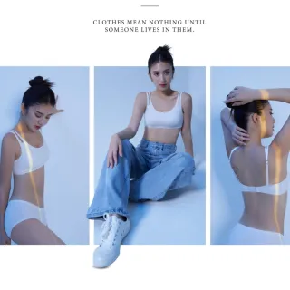 【EASY SHOP】Banana Pie-IN ZERO雙肩帶背心內衣(霧白)