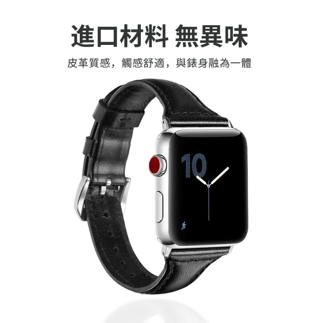 【OMG】Apple Watch 11代 經典女士皮革錶帶 iwatch替換錶帶 42mm/46mm