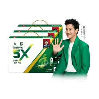 【QUAKER 桂格】5X人蔘濃縮精華飲15ml×18入x3盒(共54入)