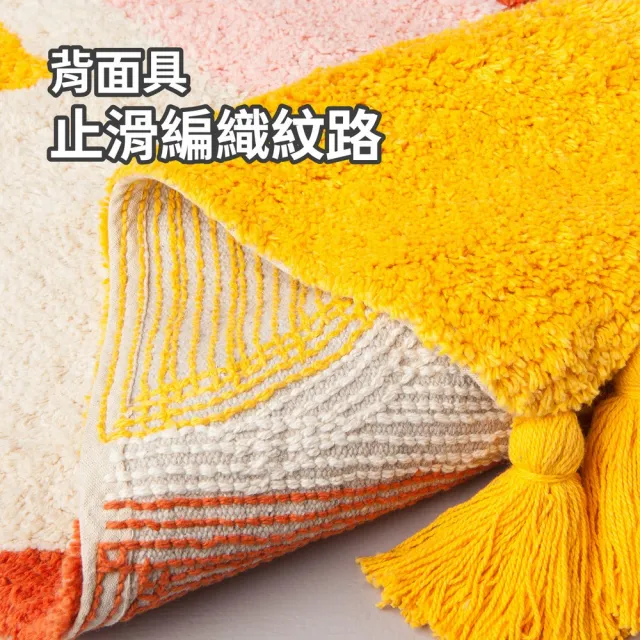 【DANICA】加拿大 Jubilee純棉吸水地墊 塗鴉糖果98x54cm / 腳踏墊 浴室地墊 踏墊