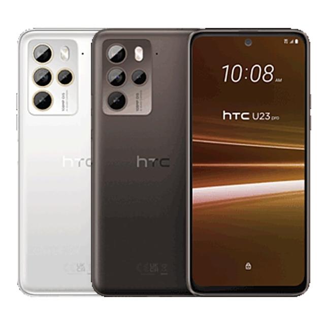HTC U23 Pro 搭載 Qualcomm Snapdragon 7 Gen 1 八核心處理器，6.7 吋 FHD+ 螢幕解析度達 2400x1080，提供流暢效能與視覺享受。後置 108MP + 8MP + 5MP + 2MP 四鏡頭系統，前置 32MP 自拍鏡頭，支援 5G 雙卡雙待、IP67 防水防塵、4600mAh 電池續航。內建 8GB RAM / 256GB 儲存空間，可擴充 microSD 記憶卡。顏色選擇咖啡黑、慕雪白，尺寸 166.6 x 77.09 x 8.88 mm，重量 205g。支援 NFC、藍芽、USB 傳輸，NCC 認證 CCAK235G0010T0，適合追求高效能的 5G 手機使用者。