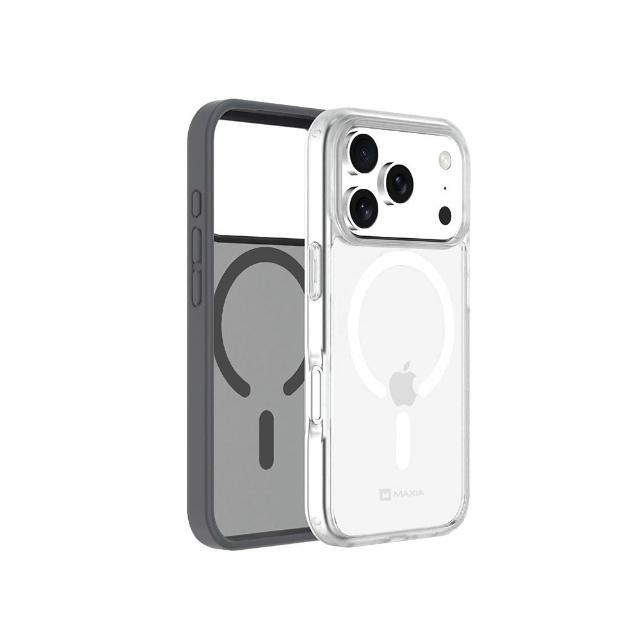 【MAXIA】iPhone 17 Pro霧透磁吸保護殼(支援MagSafe i17/Air/Pro/Pro Max 透明/透灰)