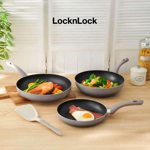 【LocknLock 樂扣樂扣】官方直營 輕曜漸層不沾IH平煎鍋 24cm(超輕量設計/全爐具適用)