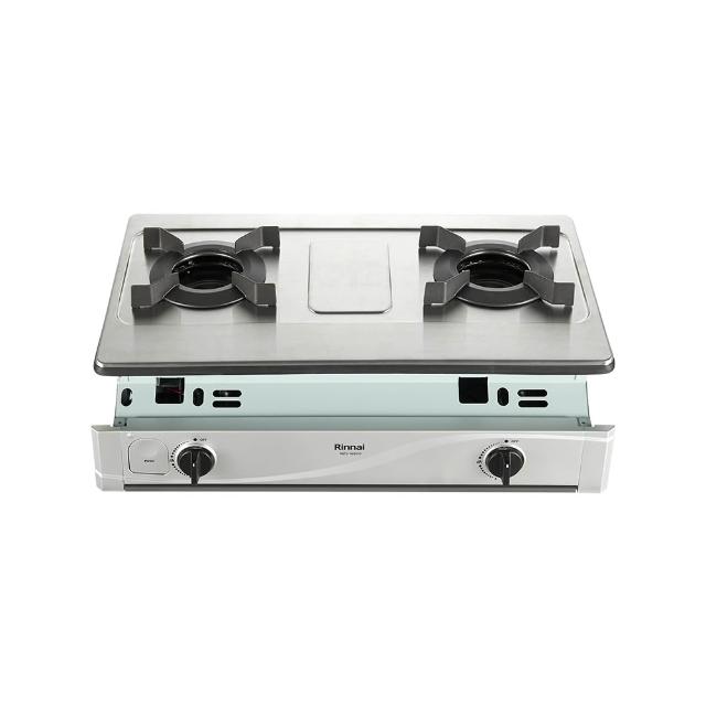 【林內】嵌入式內焰不鏽鋼雙口爐(RBTS-N2601S 基本安裝原廠保固)