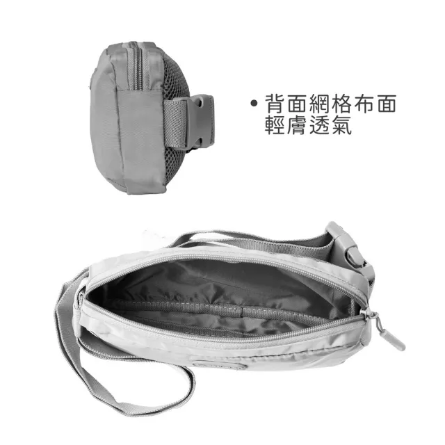 【Travelon】美國 Pi斜背腰包 石墨灰 / 旅行運動 休閒腰包 側背包 胸包 斜背包 RFID
