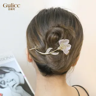【Gulicc 古莉可】髮夾 閃鑽輕奢 扭扭夾(7夕情人節 生日 髮飾 頭飾 鯊魚夾 抓夾 禮物)
