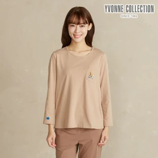 【YVONNE 以旺傢飾】DINOTAENG 電玩繡花上衣-大地棕