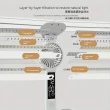 【Clareo】LED四排摺疊護眼風扇檯燈(超廣角照明 學習專用 防藍光無閃爍)