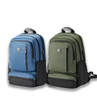 【Travel Blue 藍旅】PRO專業背包-藍/綠  後背包/筆電包/防水電腦包/雙肩包/商務背包TB3028