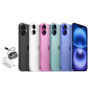 【Apple】iPhone 16(128G/6.1吋)(40W充電器+編織線組)