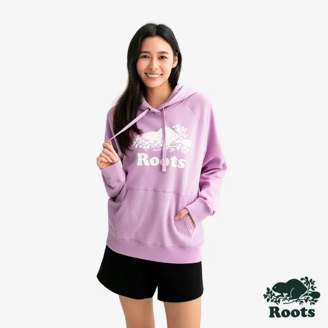 【Roots】Roots女裝- ORIGINAL 連帽上衣(淺紫色)
