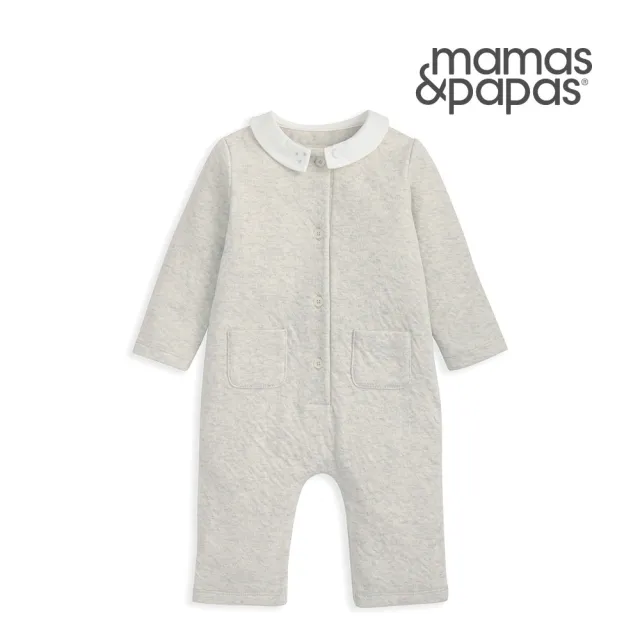 【Mamas & Papas】小灰雲-長袖連身兔裝(2種尺寸可選)