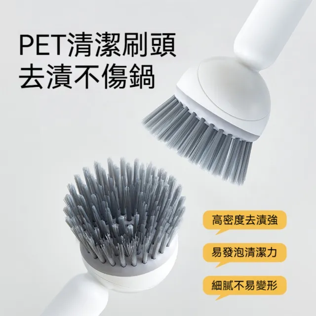 【Dagebeno荷生活】6檔多角度可調節旋轉清潔刷 加液式綿密起泡不傷塗層清潔刷(1入)