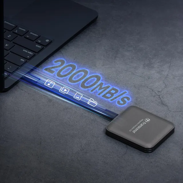 【Transcend 創見】ESD420 1TB Type C MagSafe 磁吸外接SSD行動固態硬碟 演唱會神器-玄鐵灰(TS1TESD420C)