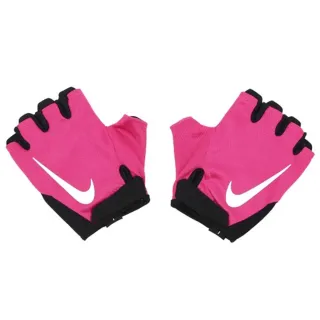 【NIKE 耐吉】GYM ESSENTIAL2.0女用桃紅色健身重訓舉重半指運動手套防滑止汗透氣孔洞(N1012314696)