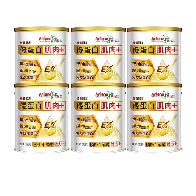 【Anlene 安怡】優蛋白高鈣營養配方760gx6罐-箱購