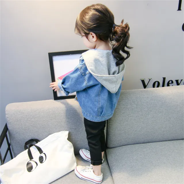 【安朵童舖】現貨韓版牛仔外套夾克牛仔中性外套女童兒童男童外套牛仔外套(15)