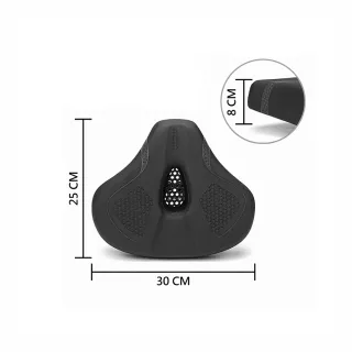 【X-BIKE】健身車/飛輪 蒜頭坐墊 雲端般舒適久坐不痛 加寬加大 中空透氣 舒適騎行 自行車可用(GARLIC Y2)