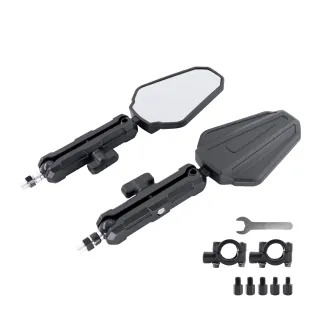 【風之守護】360度越野後照鏡(機車後照鏡 越野後照鏡 電動車後照鏡 角度可調可折疊)
