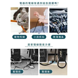 【DREAMCATCHER】電線保護套-12mm(電線防咬/防咬線/整線器/防貓咬電線/電線整理/捲式結束帶/捲線/防咬套)