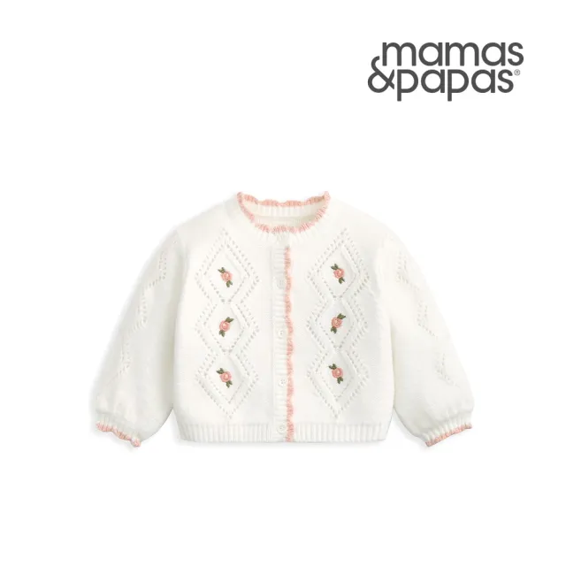 【Mamas & Papas】糖果玫瑰-針織外套(2種尺寸可選)