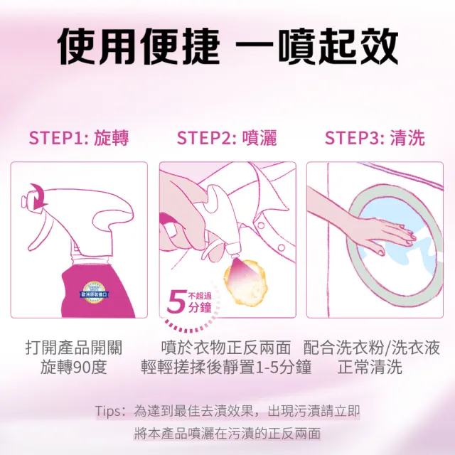 【Vanish 漬無蹤】新一代碧蓮衣物預潔劑500ml(衣領精/去漬噴霧/去漬液/衣領去污劑/去漬劑)