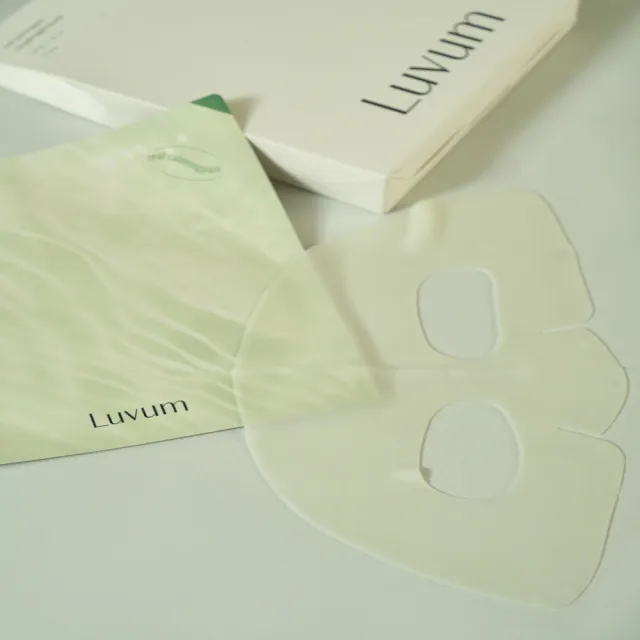 【Luvum】積雪草冰凝膠面膜5片 三入組 透明質酸 保濕 鎮靜 修護 敏感肌 官方直營(面膜 凝膠面膜)