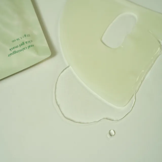 【Luvum】積雪草冰凝膠面膜5片 三入組 透明質酸 保濕 鎮靜 修護 敏感肌 官方直營(面膜 凝膠面膜)
