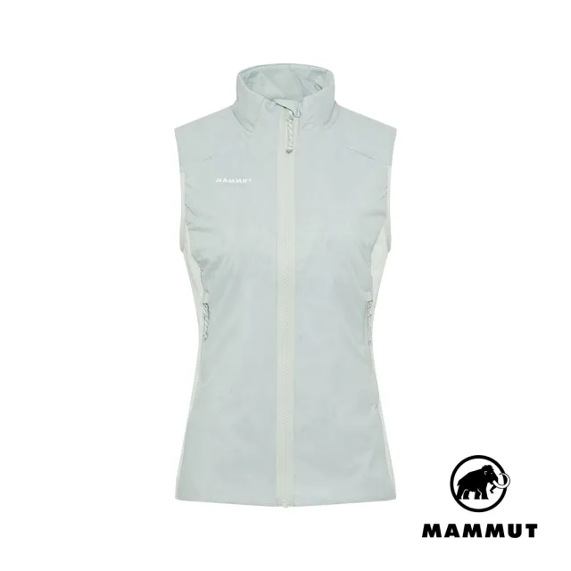 【Mammut 長毛象】Rime Light IN Hybrid Vest W 輕量繩化纖立領背心 鼠尾草銀綠 女款 #1013-03950