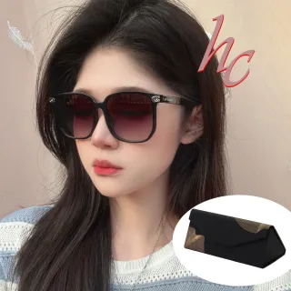 【COACH】亞洲版 時尚太陽眼鏡 框面精緻水鑽設計 HC8413BD 50023C 黑框漸層灰鏡片 公司貨