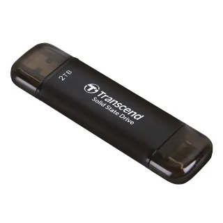 【Transcend 創見】ESD310C 2TB USB3.2 雙介面 外接SSD行動固態硬碟-太空黑(TS2TESD310C)